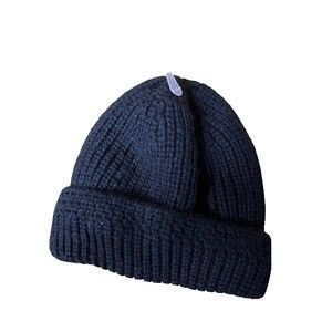 Block Men's Knit  Hat Headwear Black Sherpa Lined Ribbed Cuff Beanie One Size